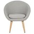 Argos Home Fabric Pod Chair - Light Grey