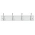 Argos Home 4 Double Chrome Coat Hooks - White