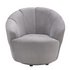 Argos Home Ezra Velvet Swival Chair - Light Grey