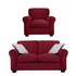 Argos Home Tammy Fabric Chair and 2 Seater SofaWine