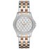 Armani Exchange Ladies Silver and Rose Gold Bracelet Watch