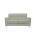Argos Home Campbell 2 Seater Leather SofaLight Grey