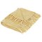 Argos Home Slub Tassel Mustard Throw