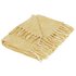 Argos Home Slub Tassel Mustard Throw