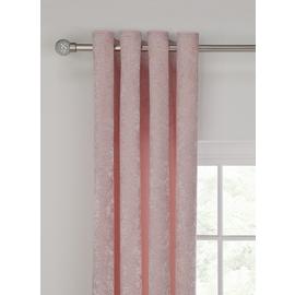 Argos Home Crush Velvet Lined Eyelet Curtain