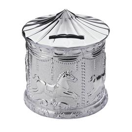 Silver Plated Carousel Money Box
