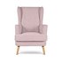 Argos Home Callie Fabric Wingback Chair - Blush Pink