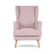 Argos Home Callie Fabric Wingback Chair - Blush Pink