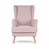 Argos Home Callie Fabric Wingback Chair - Blush Pink