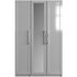 OneCall Colby Gloss 3 Door Mirrored Wardrobe