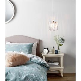 Argos Home Natasha Clear Bevelled Lampshade - 20cm