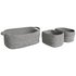 Habitat Salvador 3 Small Storage Baskets - Black & White