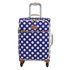it Luggage Expandable 4 Wheel Soft Cabin Suitcase - Blue Pot