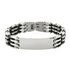 Revere Stainless Steel and Black ID Bracelet