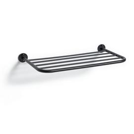 Habitat Wall Mounted Towel Shelf - Matt Black
