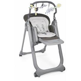 Chicco Polly Magic Relax 4 Wheel Highchair - Graphite