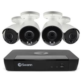 Swann 8-Channel 4K UHD NVR with 2TB HDD & 4 Bullet Cameras