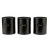 Argos Home Set of 3 Textured Storage Jars - Black