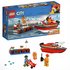 LEGO City Fire Dock Side Fire Toy Boat Playset - 60213 