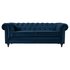 Argos Home Chesterfield 3 Seater Velvet Sofa - Blue