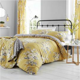 Catherine Lansfield Canterbury Ochre Bedding Set - Superking