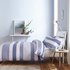 Catherine Lansfield Blue Newquay Stripe Bedding Set - Double
