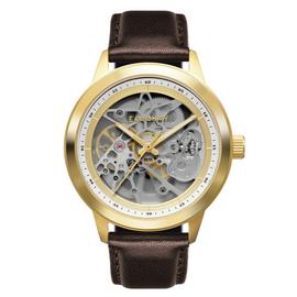 Thomas Earnshaw Men's Brown Leather Strap Automatic Watch