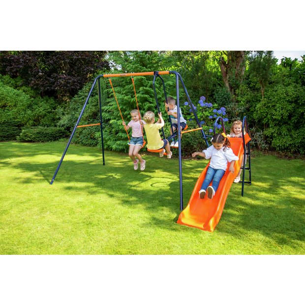 Hedstrom Neptune Double Swing And Glider Childrens Kids Garden Play Ground Set 
