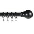 Argos Home Ext Metal Classic Ball Curtain Pole - Black