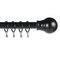 Argos Home Ext Metal Classic Ball Curtain Pole - Black