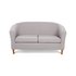 Argos Home 2 Seater Fabric Tub Sofa - Light Grey