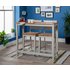 Argos Home Chicago Bar Table and 2 Stools - Grey