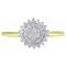 Revere 9ct Yellow Gold Diamond Cluster Ring