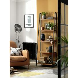Argos Home Nomad 5 Shelf Leaning Shelving Unit - Oak Effect