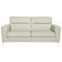 Argos Home Campbell 3 Seater Leather SofaPearl