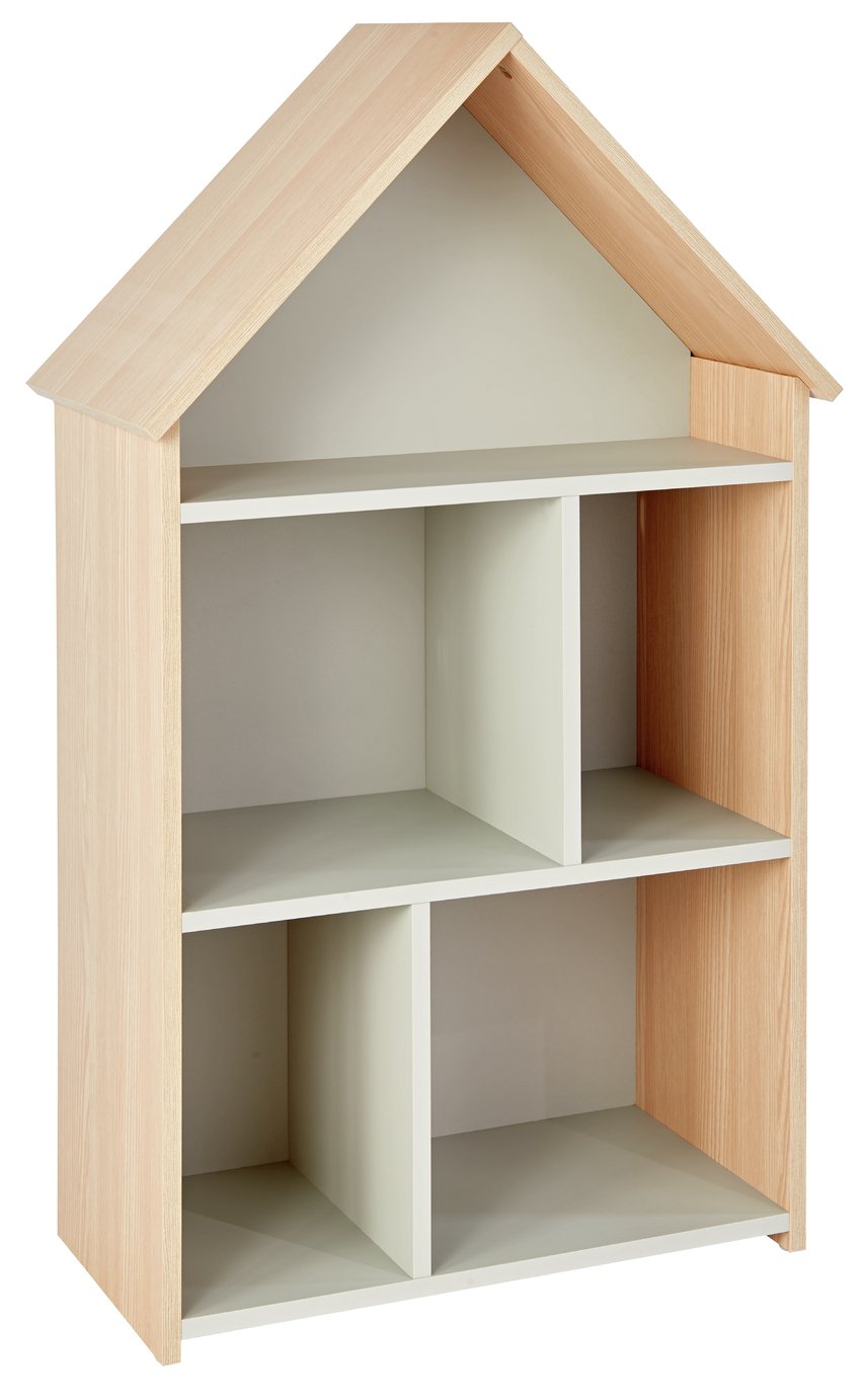 argos mia dolls house bookcase