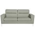 Argos Home Campbell 3 Seater Leather SofaLight Grey
