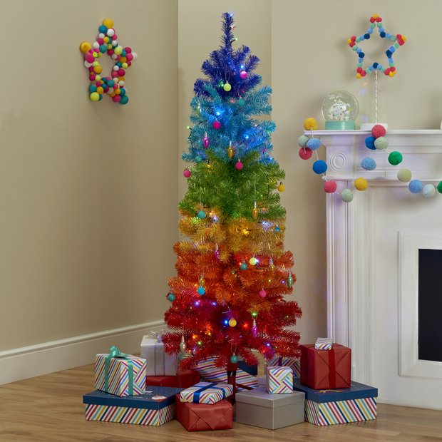 Buy Habitat Rainbow Christmas Tree 5ft Christmas Trees Argos