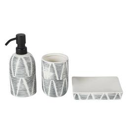 Argos Home Reactive Glaze Bathroom Accessory Set