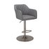 Argos Home Ellington Quilted Faux Leather Bar Stool - Grey