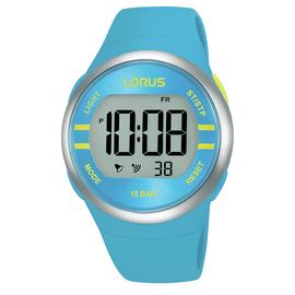 Lorus Digital Bright Blue Strap Watch