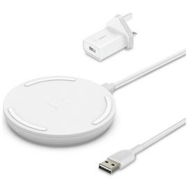 Belkin 10W Wireless Charger Pad with Plug - White