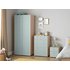 Argos Home Camden Blue & Acacia 2 Door Wardrobe Package