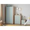 Argos Home Camden Blue & Acacia 2 Door Wardrobe Package
