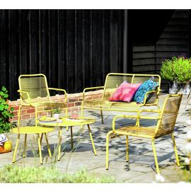 Habitat Ipanema 4 Seater Rattan Effect Garden Sofa Set