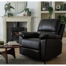 Argos Home Toby Faux Leather Rise & Recline Chair -Chocolate