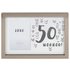 Hotchpotch Luxe 50th Birthday Photo FrameGrey