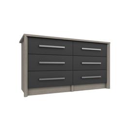 Grasmere 6 Drawer Chest - Dark Grey
