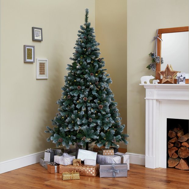 Buy Argos Home 7ft Oscar Pine Cone Christmas Tree Green Christmas Trees Argos