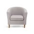 Argos Home Fabric Tub Chair - Light Grey